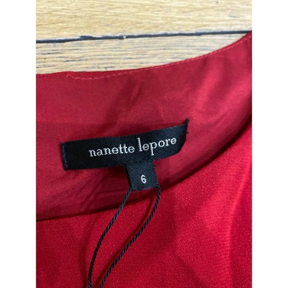 Nanette Lepore Ruched Short Sleeve Cocktail Dress - Picture 10 of 12